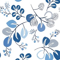 Jonah Blue Leaf Trail Wallpaper