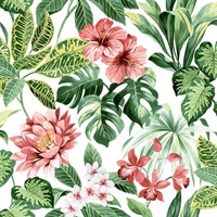 Josefa Green Tropical Wallpaper