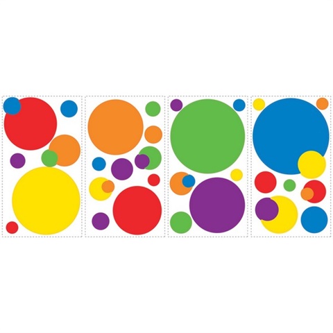 Just Dots Primary Peel & Stick Wall Decals