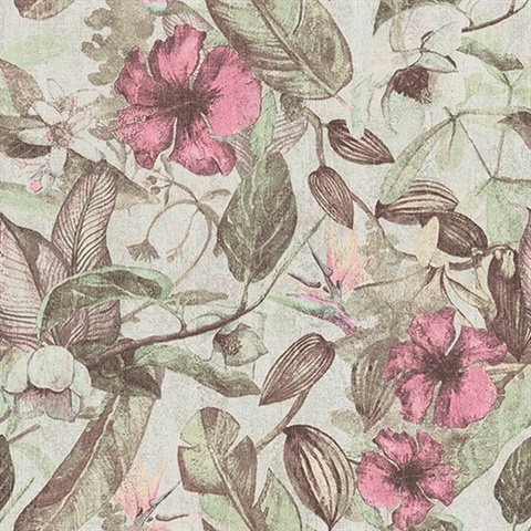 Kailano Pastel Botanical Wallpaper