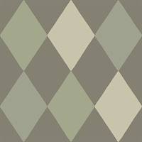Kalas Olive Diamond Wallpaper