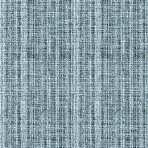Kantera Blue Fabric Texture Wallpaper
