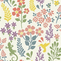 Karina Multicolor Meadow Wallpaper