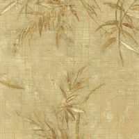 Kazumi Olive Bamboo Texture Wallpaper