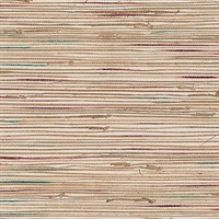 Ken Khaki Grasscloth Wallpaper