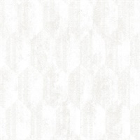 Kendall Ivory Geometric Wallpaper