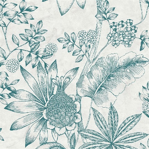 Kenitra Cream Botanical Wallpaper