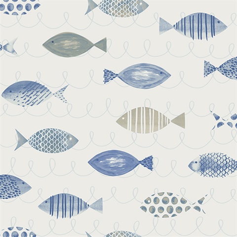 Key West Blue Fish Wallpaper