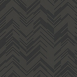 Kian White Modern Chevron Wallpaper