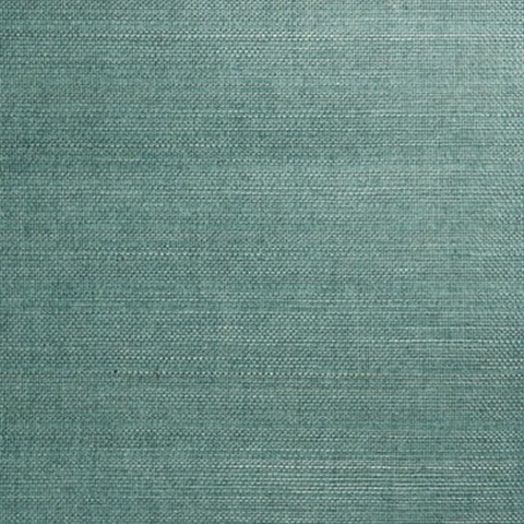 Kimiyo Aqua Grasscloth Wallpaper