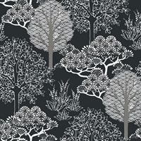Kimono Trees Wallpaper