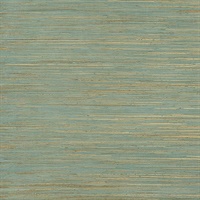 Kira Turquoise Hemp Grasscloth Wallpaper
