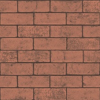Kirsten Red Industrial Brick Wallpaper