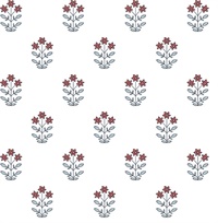 Kit Red Floral Wallpaper