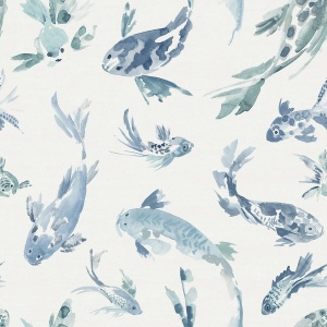 Koi Blue Fish Wallpaper