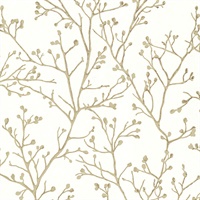 Koura Cream Budding Branches Wallpaper