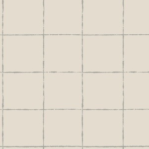 La Vitre Plaid Lichen Grey Wallpaper