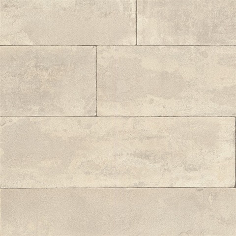 Lanier Neutral Stone Plank Wallpaper