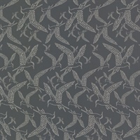 Lari Charcoal Bird Wallpaper