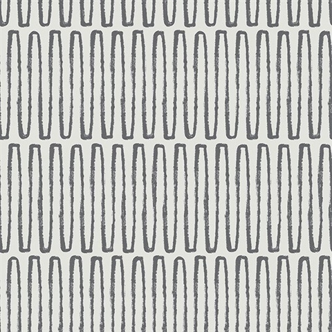 Lars Charcoal Retro Wave Wallpaper
