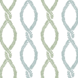 Laureate Light Green Wallpaper