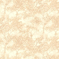Lacey Taupe Vines Wallpaper