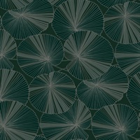 Layered Deep Green Lily Pads Wallpaper