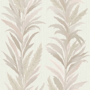 Leaf Flourish Beige Wallpaper