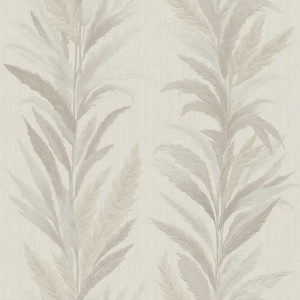 Leaf Flourish Beige Wallpaper