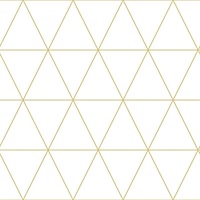 Leda Metallic Geometric Wallpaper