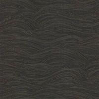 Leith Black Zen Waves Wallpaper