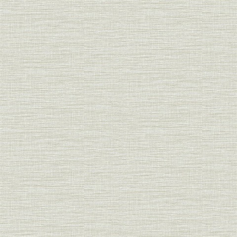 Lela Silver Faux Linen Wallpaper