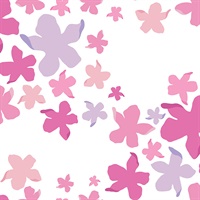 Lele Lillies Pink Peel & Stick Wallpaper