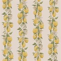 Lemon Stripe Wallpaper