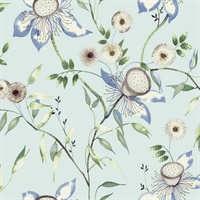 Light Blue Dream Blossom Wallpaper