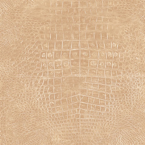 Light Brown Crocodile Skin Wallpaper