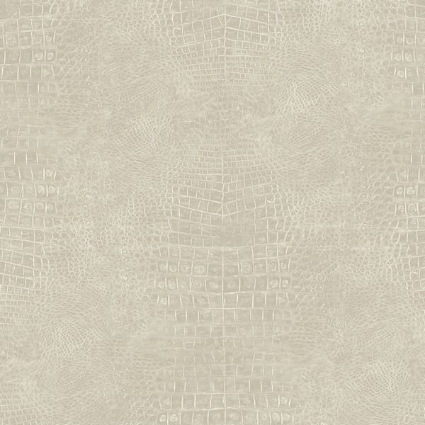 Crocodile Skin Wallpaper in Putty