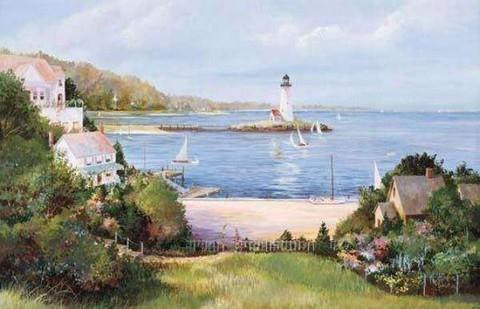 Lighthouse Cove - Wall Mural