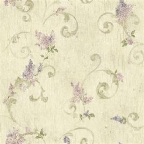 Lilac Acanthus Floral