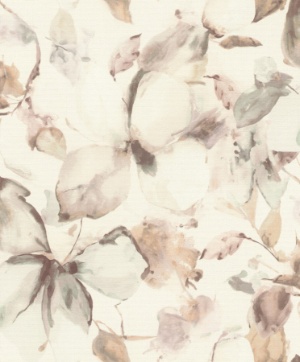 Liliana Plum Floral Wallpaper