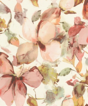 Liliana Plum Floral Wallpaper