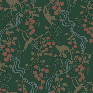 Linden Dark Green Jungle Canopy Wallpaper