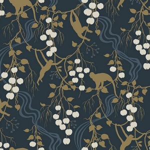 Linden Dark Green Jungle Canopy Wallpaper