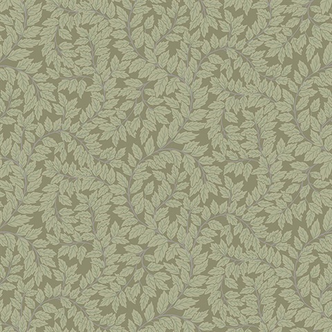 Lindlöv Moss Leafy Vines Wallpaper