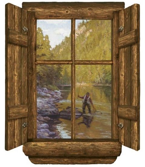 Log Cabin Window Window