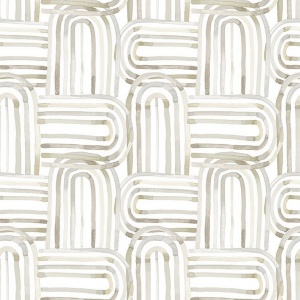 Lolly Teal Arches Wallpaper