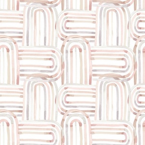 Lolly Teal Arches Wallpaper