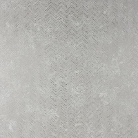 Luna Silver Distressed Chevron Wallpaper