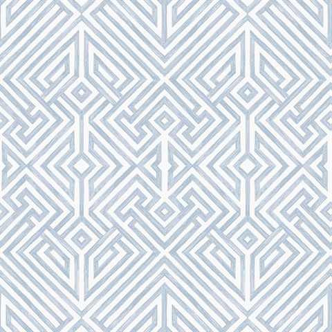 Lyon Blue Geometric Key Wallpaper