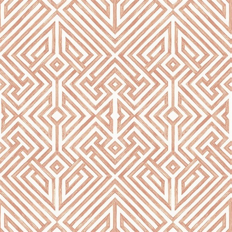 Lyon Coral Geometric Key Wallpaper